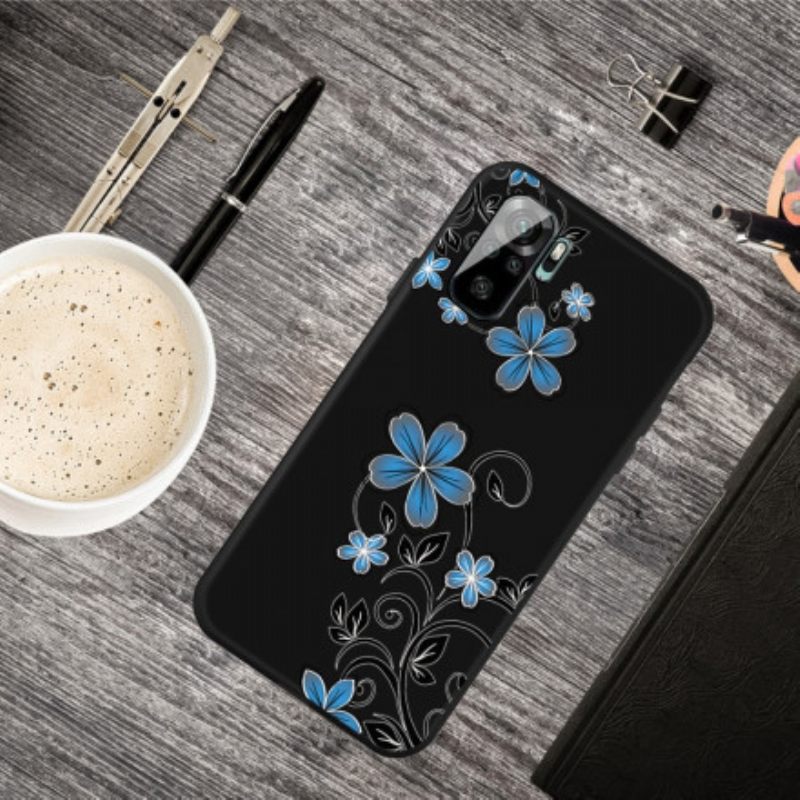 Kuori Xiaomi Redmi Note 10 / 10S Siniset Kukat