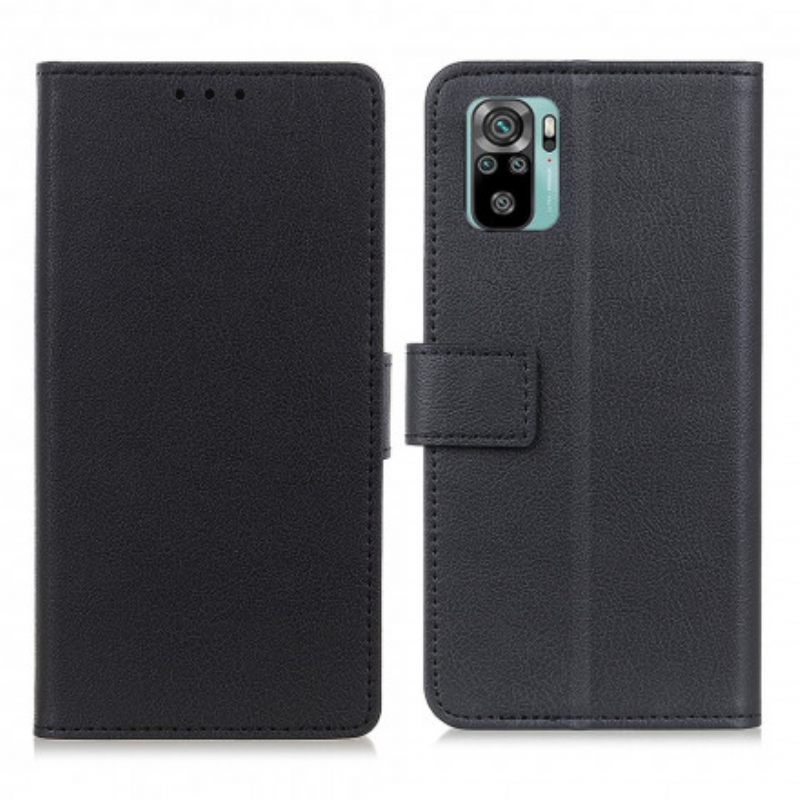Nahkakotelo Xiaomi Redmi Note 10 / 10S Classic Faux Leather