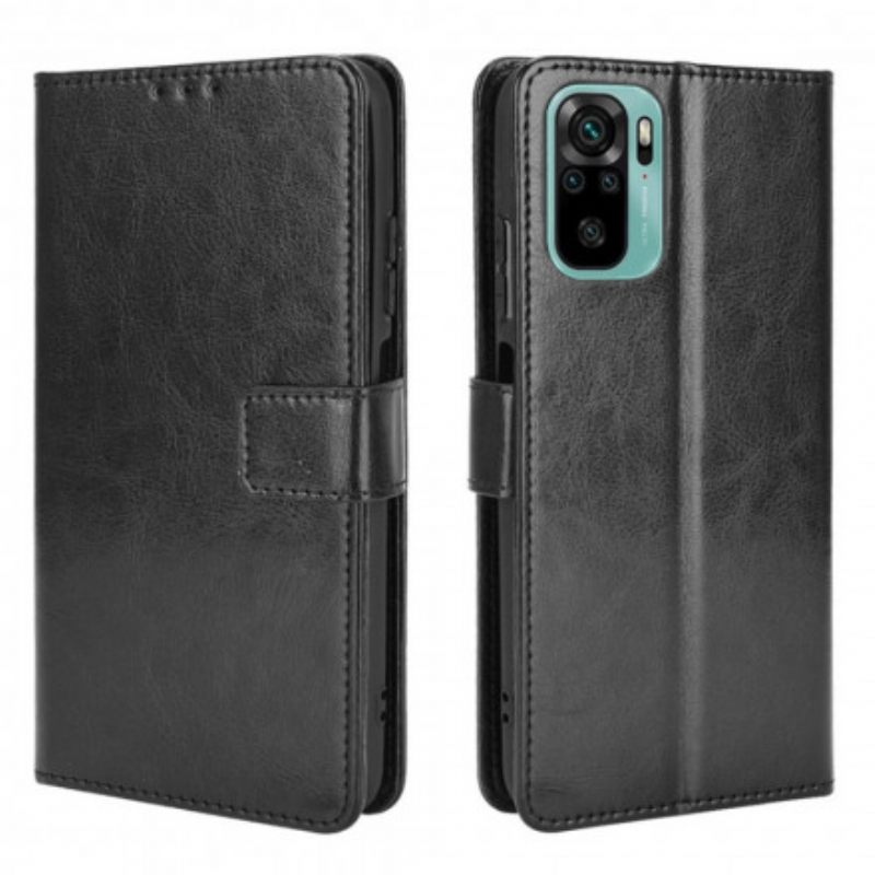 Nahkakotelo Xiaomi Redmi Note 10 / 10S Keinonahka Näyttävä