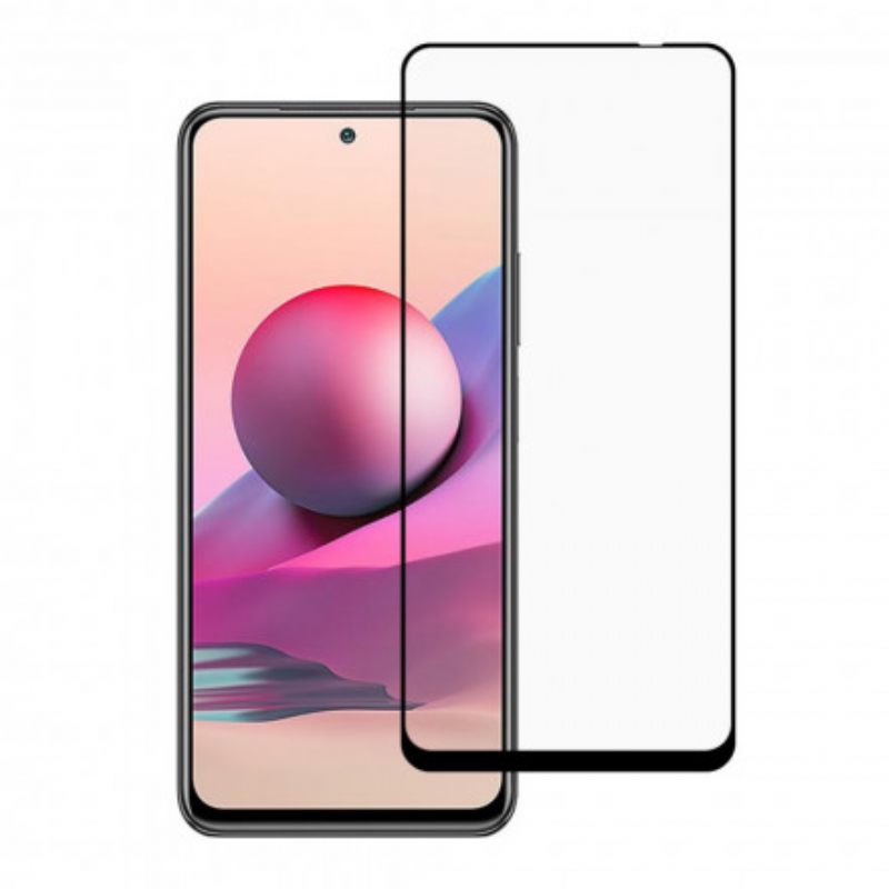 Xiaomi Redmi Note 10 / Note 10S Black Edge Karkaistu Lasi Näytönsuoja
