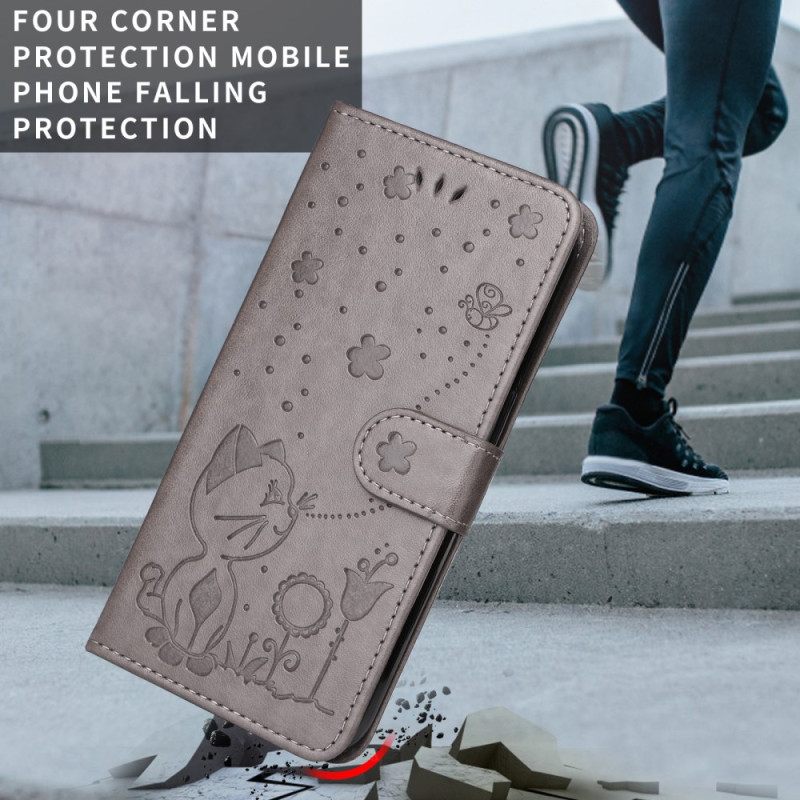 Kotelot Samsung Galaxy S25 Fe Kissa Ja Mehiläinen Suojakuori