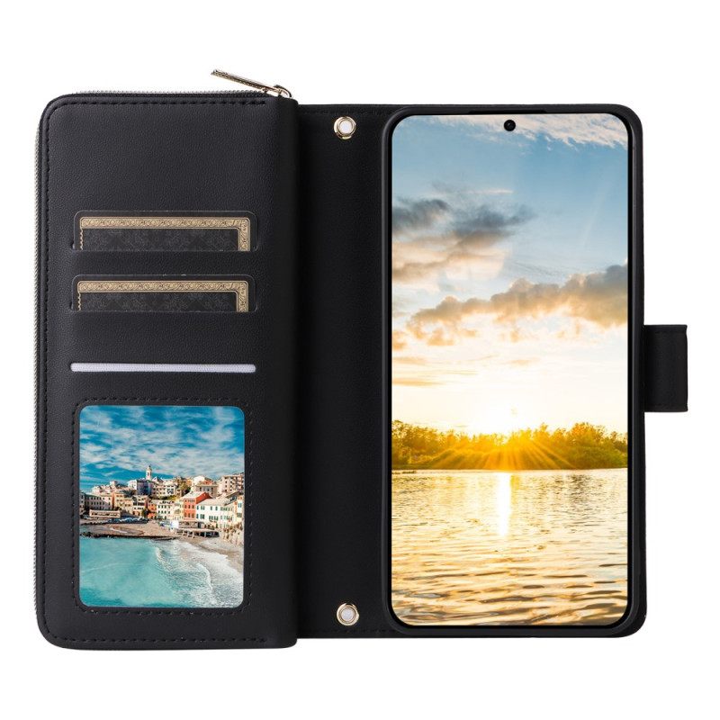 Kotelot Samsung Galaxy S25 Fe Puhelinkuoret Keinonahka Hihnalla