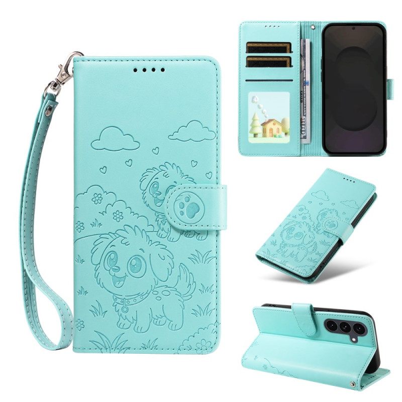 Kotelot Samsung Galaxy S25 Fe Rfid-esto Ja Koirakuvio