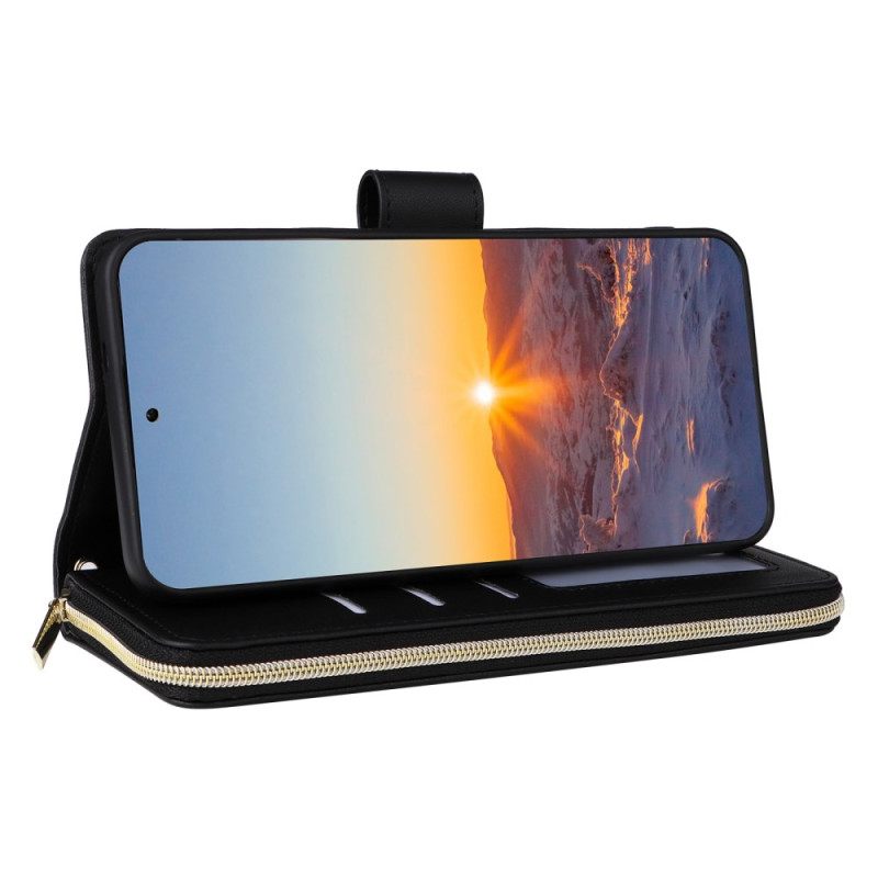 Kotelot Samsung Galaxy S25 Fe Tikattu Hihnalla Ja Olkahihnalla Suojakuori