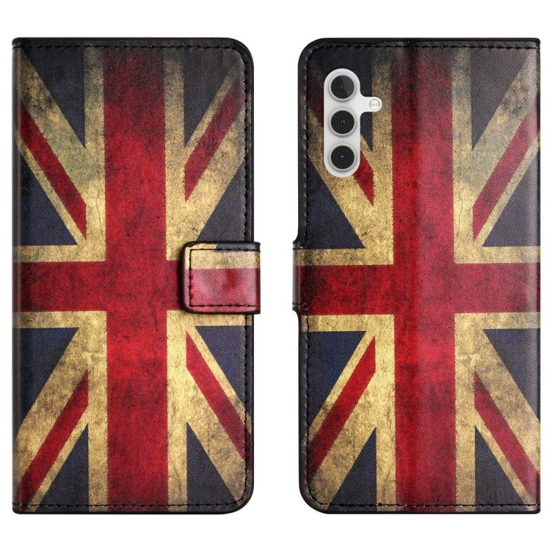 Kotelot Samsung Galaxy S25 Fe Vintage-britannian Lippu