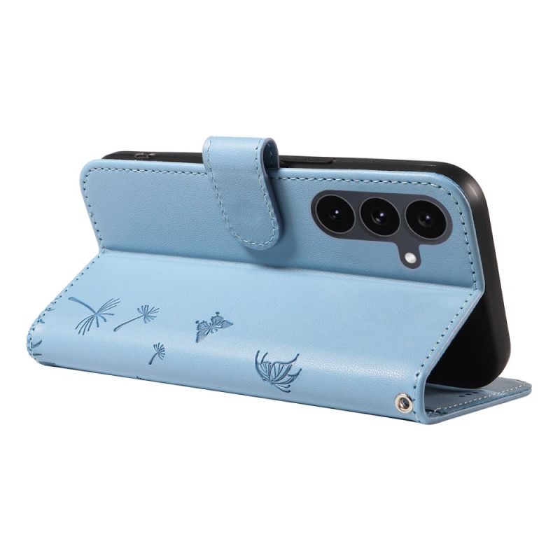 Kuoret Samsung Galaxy S25 Fe Voikukkakuvio Hihnalla