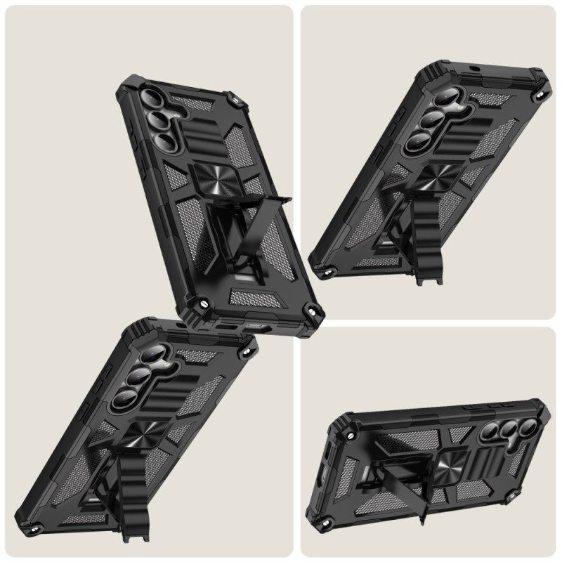 Kuori Samsung Galaxy S25 Fe Iskunkestävä Suoja Sisäänrakennetulla Jalustalla