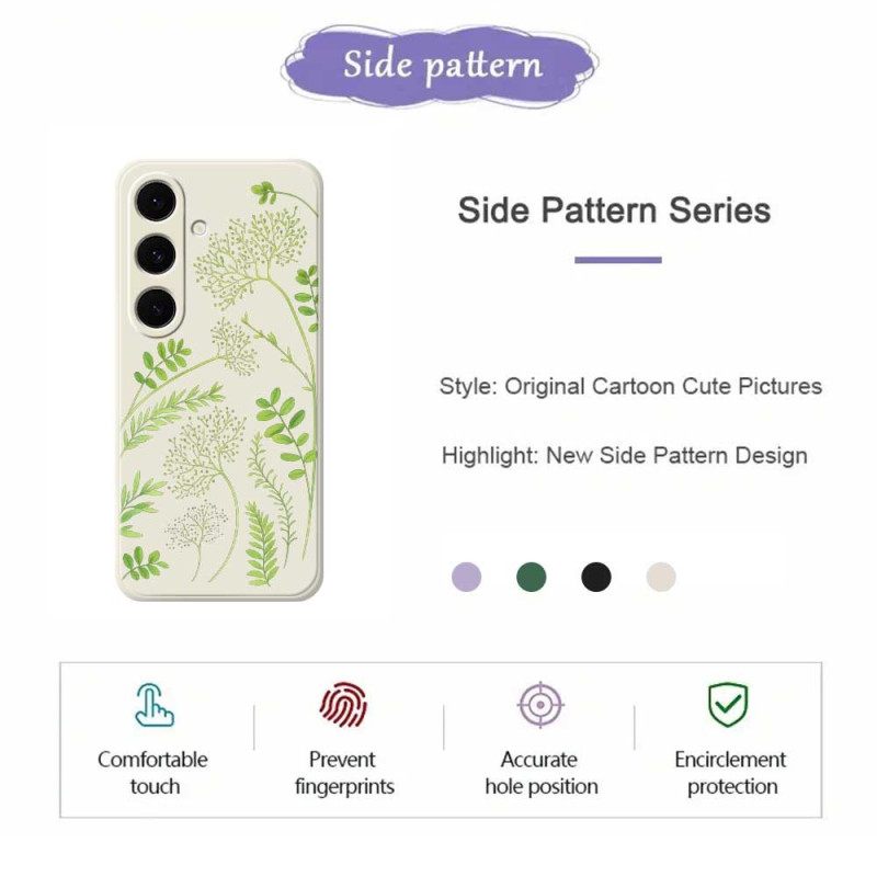 Kuori Samsung Galaxy S25 Fe Lehti-silikoni Suojakuori