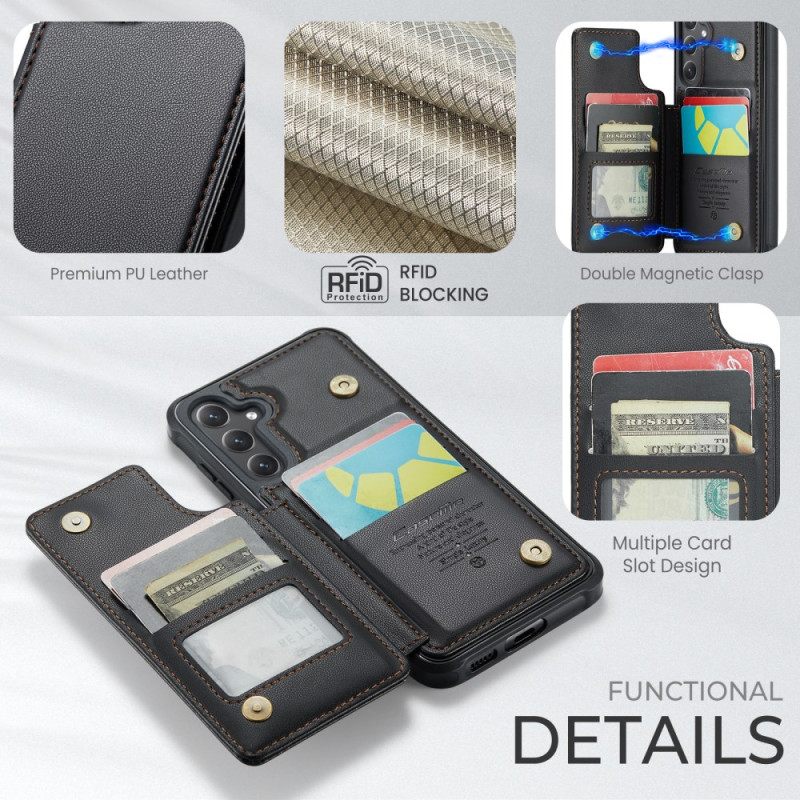 Kuori Samsung Galaxy S25 Fe Lompakko Lukittavalla Rfid-lukolla