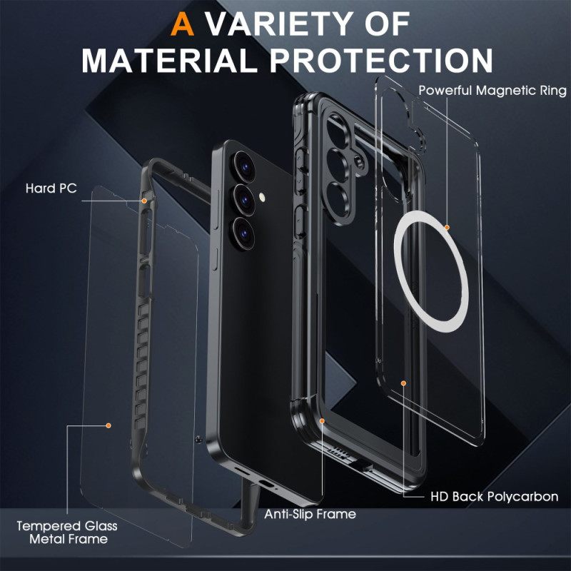 Kuori Samsung Galaxy S25 Fe Magneettinen Näytönsuojalla