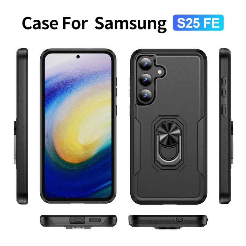 Kuori Samsung Galaxy S25 Fe Metalliefektinen Sormuspidike Suojakuori