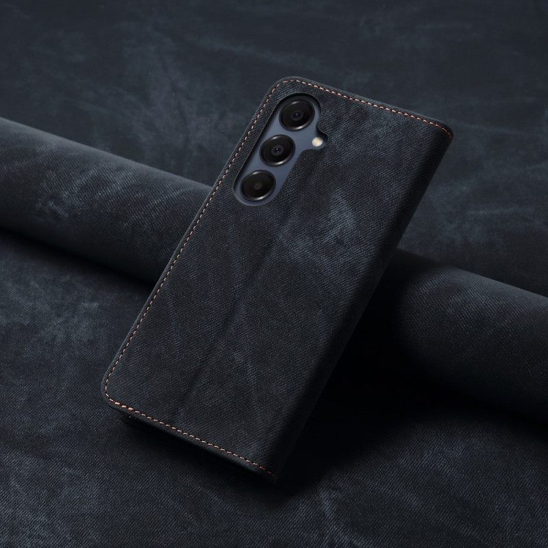 Nahkakotelo Samsung Galaxy S25 Fe Farkkukangas