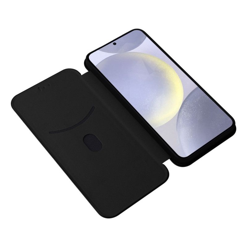 Nahkakotelo Samsung Galaxy S25 Fe Hiilikuitu