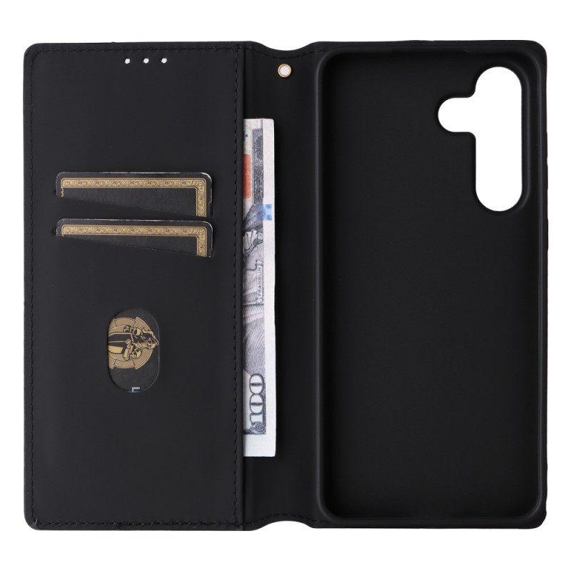 Nahkakotelo Samsung Galaxy S25 Fe Kiiltävä