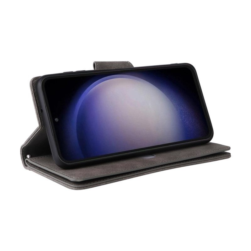 Nahkakotelo Samsung Galaxy S25 Fe Lompakko Vetoketjulla