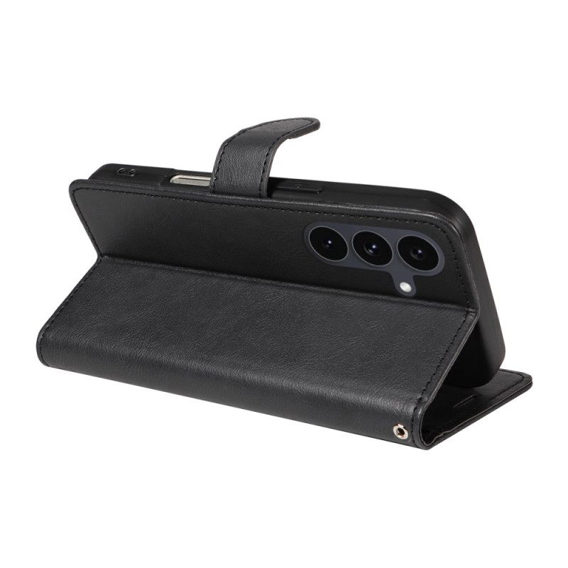 Nahkakotelo Samsung Galaxy S25 Fe Yksivärinen