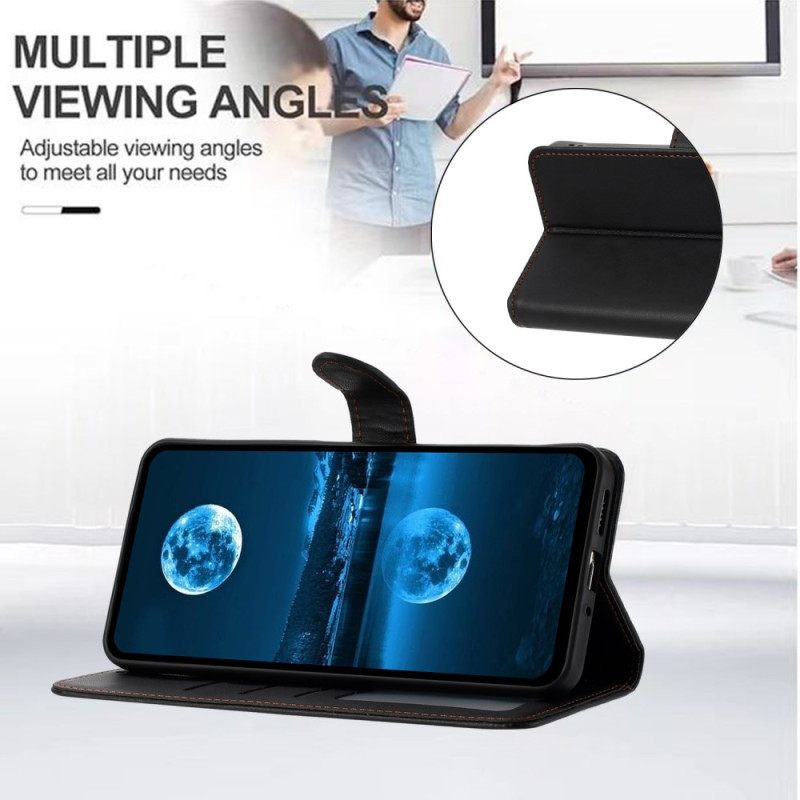 Nahkakotelo Samsung Galaxy S25 Fe Yksivärinen Tekonahka