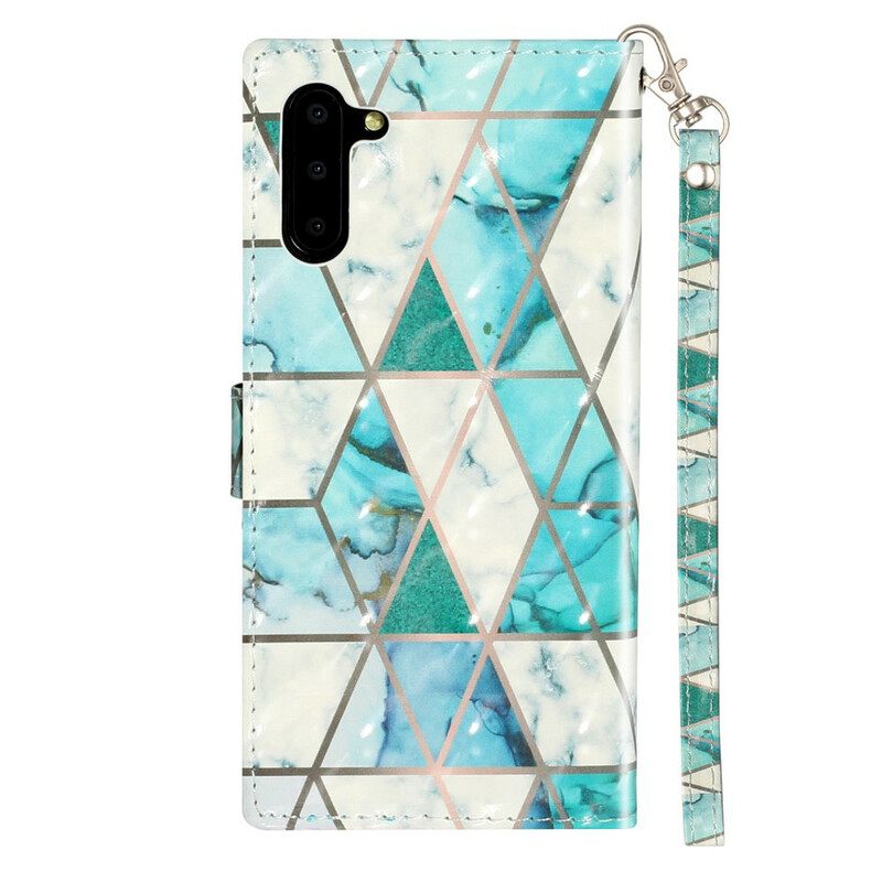 Kotelot Samsung Galaxy Note 10 Suojaketju Kuori Marble Light Strip Kohdevalot