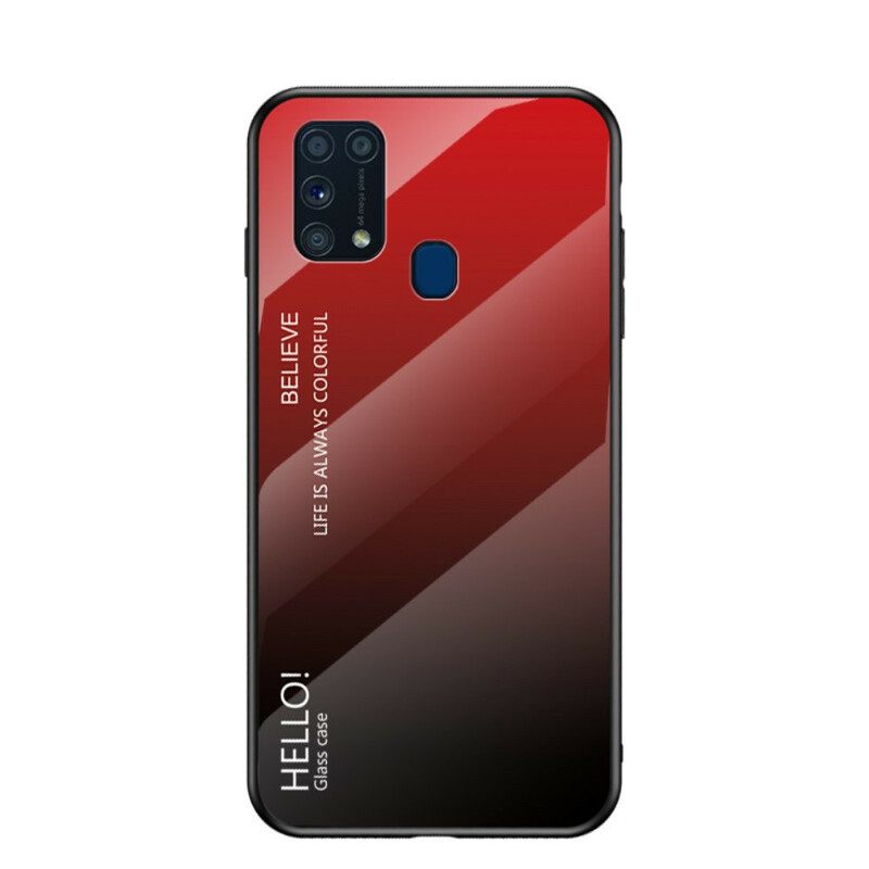 Kuori Samsung Galaxy M31 Tempered Glass Hei