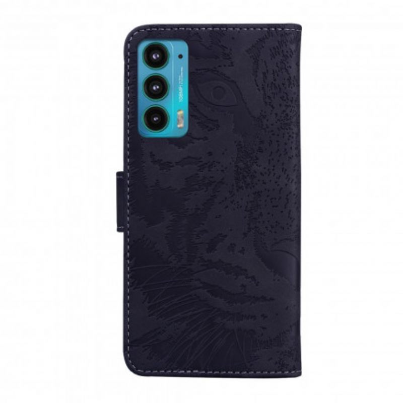 Kotelot Motorola Edge 20 Tiger Face Print