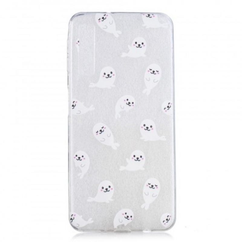Kuori Samsung Galaxy A7 Transparent Sea Lions Hauskaa