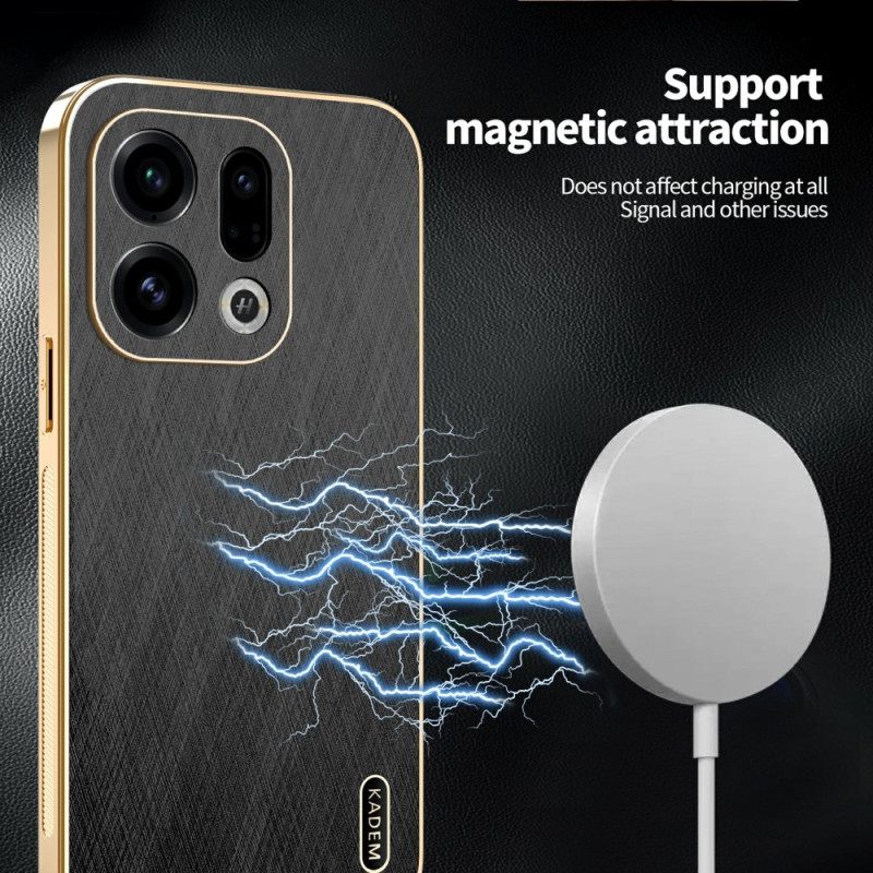 Kuori Oppo Find X9 5g Kadem Nahkaefekti