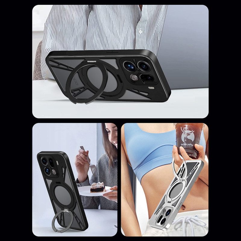 Kuori Oppo Find X9 5g Pyörivä Magneettinen Kiinnike Ja Lämmönpoisto Suojakuori