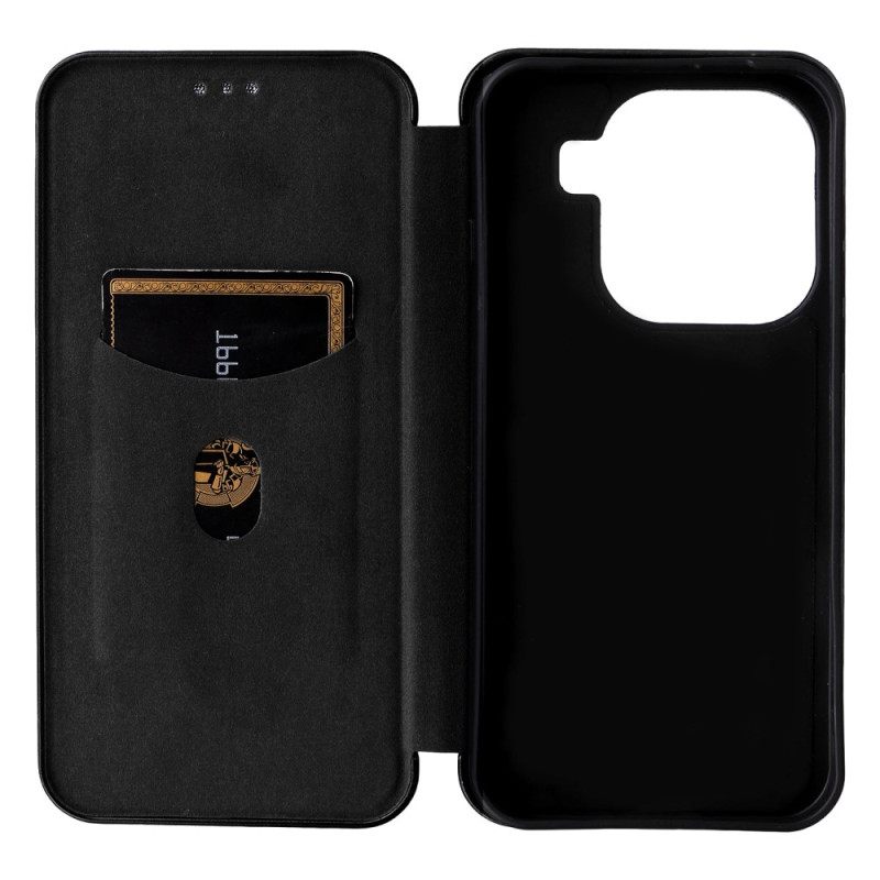 Nahkakotelo Oppo Find X9 5g Hiilikuitukuvio