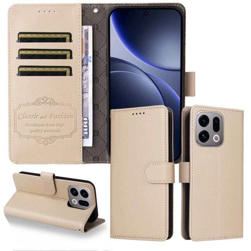 Nahkakotelo Oppo Find X9 5g Rfid-suojattu