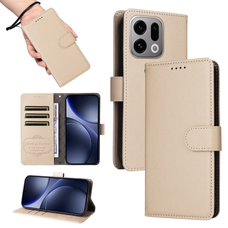 Nahkakotelo Oppo Find X9 5g Rfid-suojattu