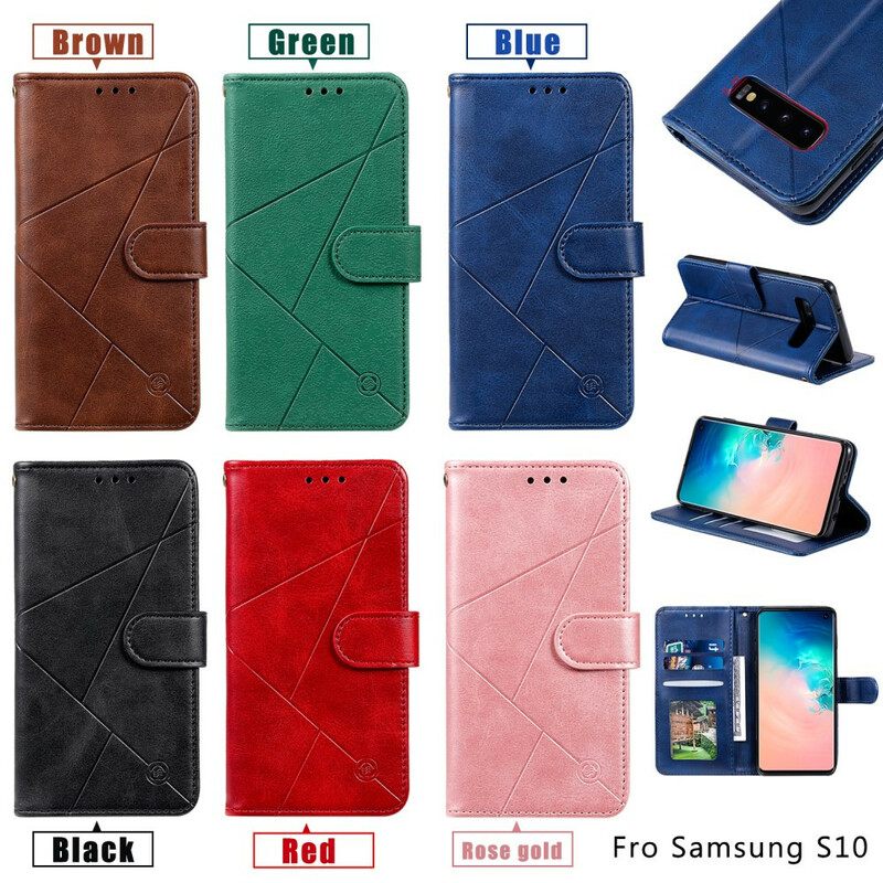 Kotelot Samsung Galaxy S10 Faux Leather Timantit