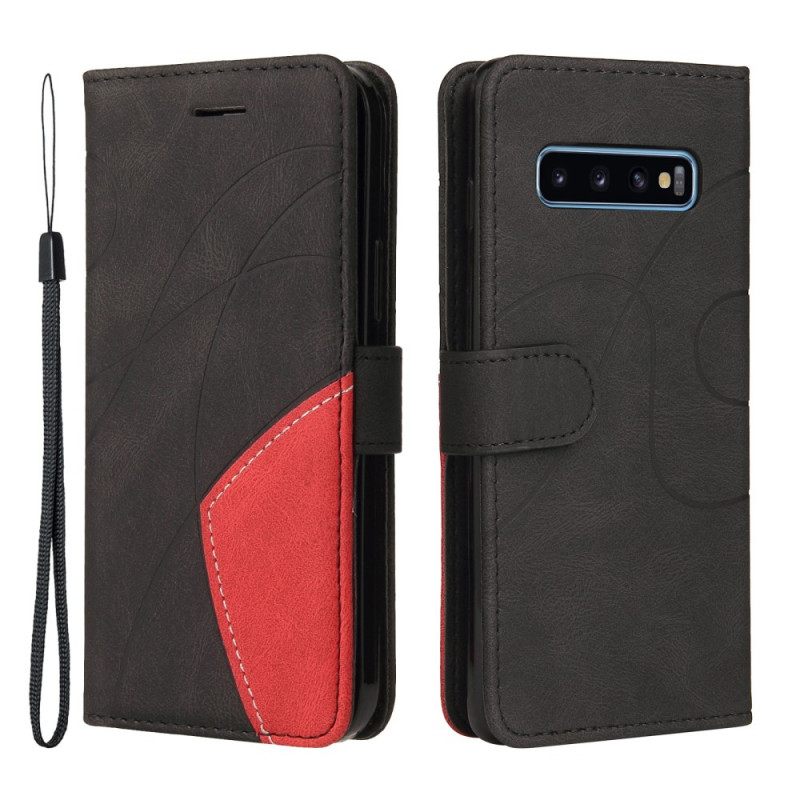 Kotelot Samsung Galaxy S10 Signature Kaksisävyinen Keinonahka