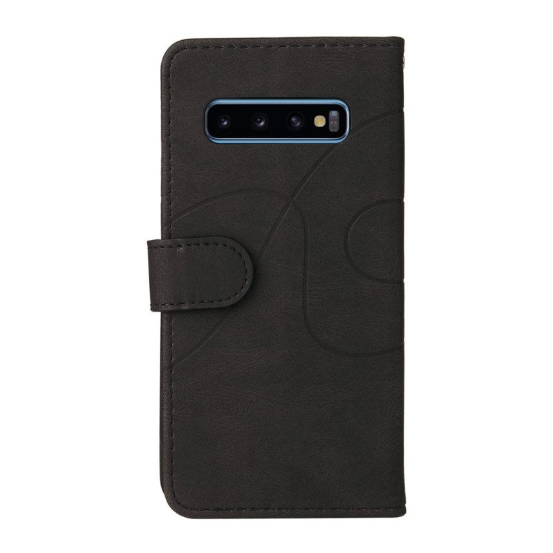 Kotelot Samsung Galaxy S10 Signature Kaksisävyinen Keinonahka