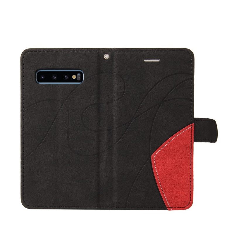 Kotelot Samsung Galaxy S10 Signature Kaksisävyinen Keinonahka