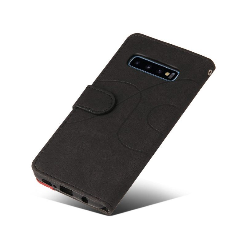 Kotelot Samsung Galaxy S10 Signature Kaksisävyinen Keinonahka