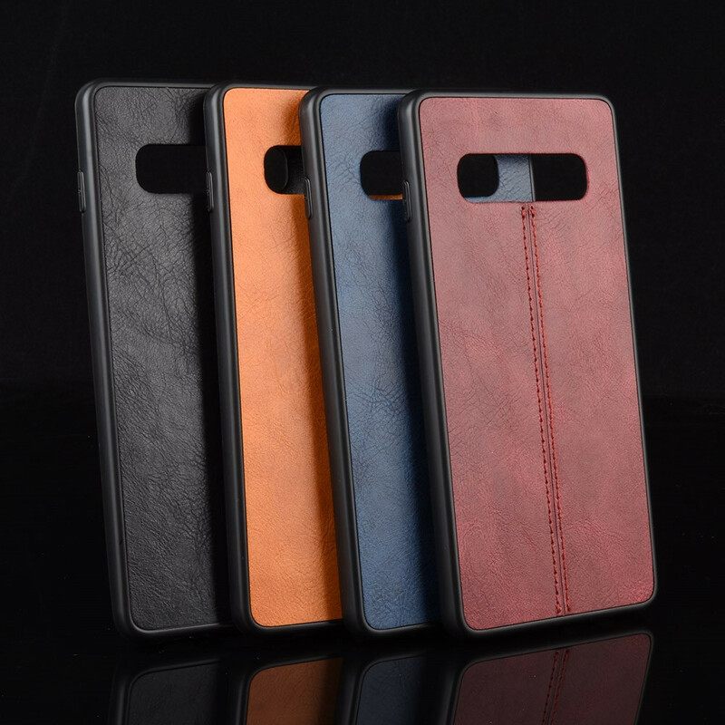 Kuori Samsung Galaxy S10 Couture Nahkaefekti