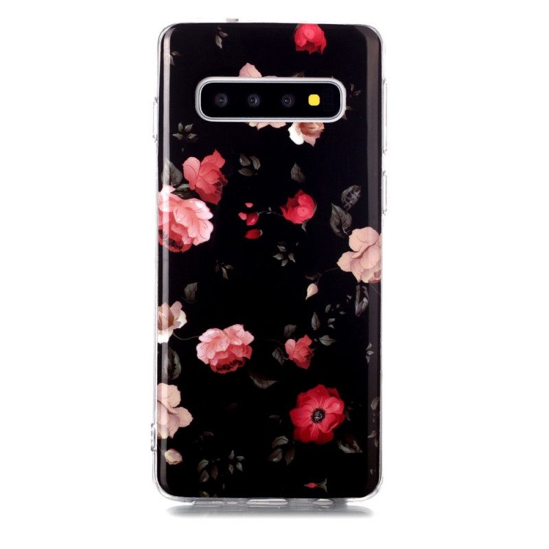Kuori Samsung Galaxy S10 Fluorescent Liberty Flowers