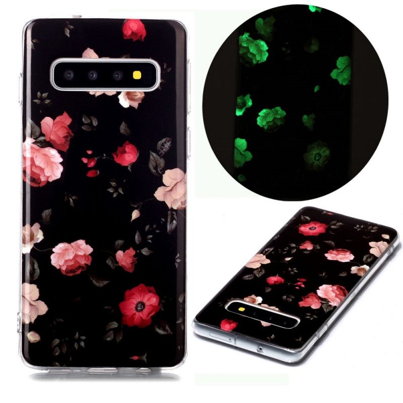 Kuori Samsung Galaxy S10 Fluorescent Liberty Flowers