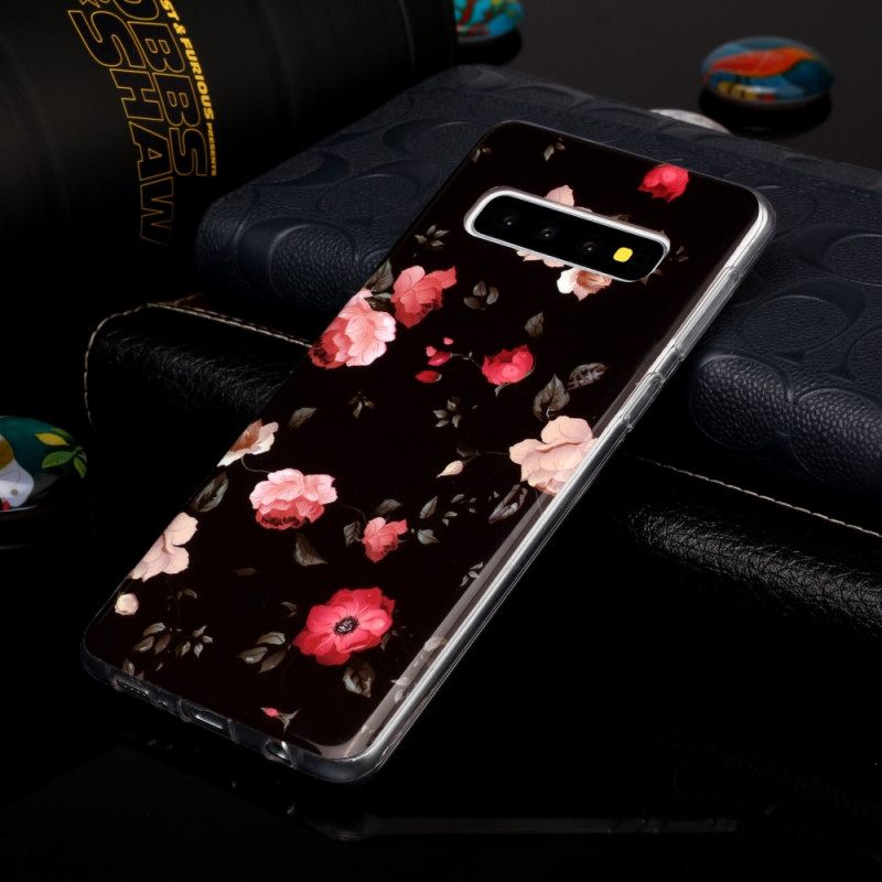 Kuori Samsung Galaxy S10 Fluorescent Liberty Flowers