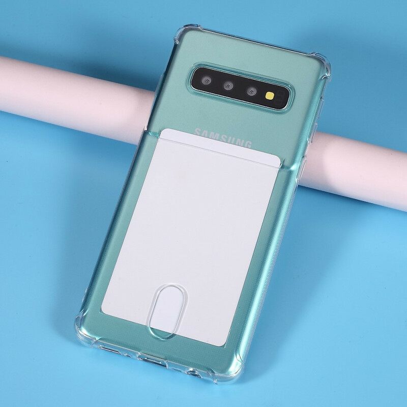 Kuori Samsung Galaxy S10 Läpinäkyvä Korttikotelo