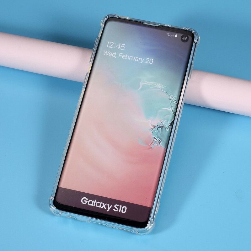 Kuori Samsung Galaxy S10 Läpinäkyvä Korttikotelo