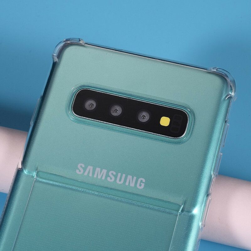 Kuori Samsung Galaxy S10 Läpinäkyvä Korttikotelo