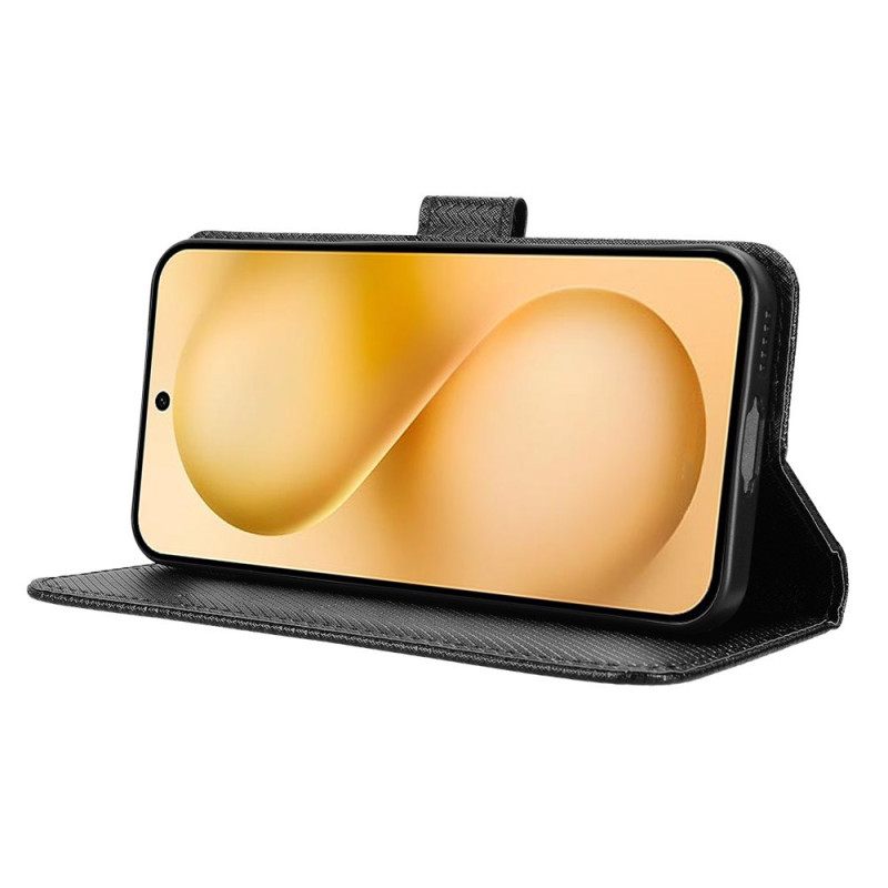 Kotelot Vivo X200 Fe Teksturoitu Tekonahka