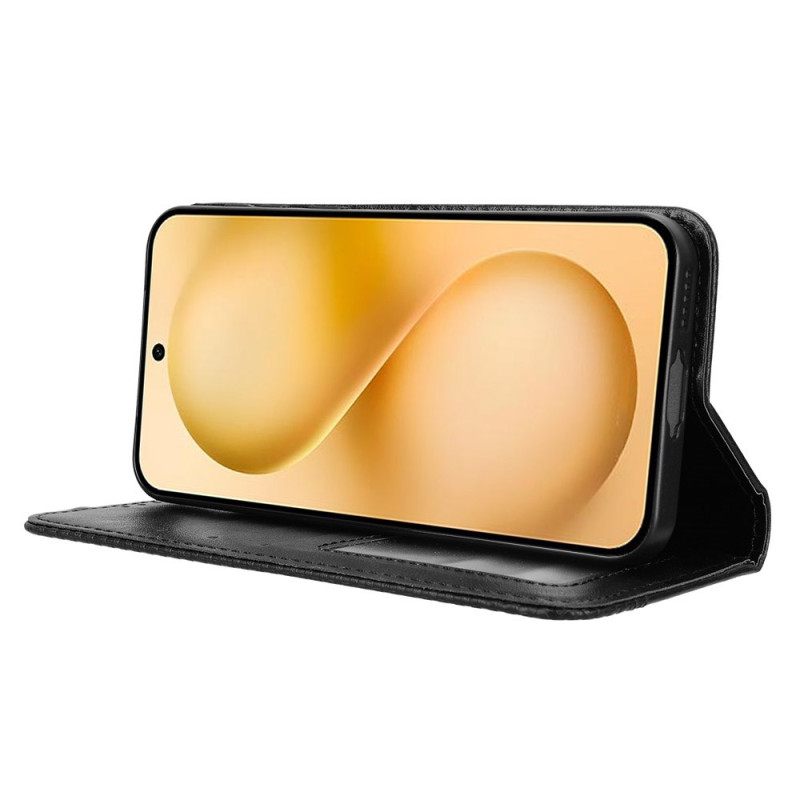 Nahkakotelo Vivo X200 Fe Vintage-reunus