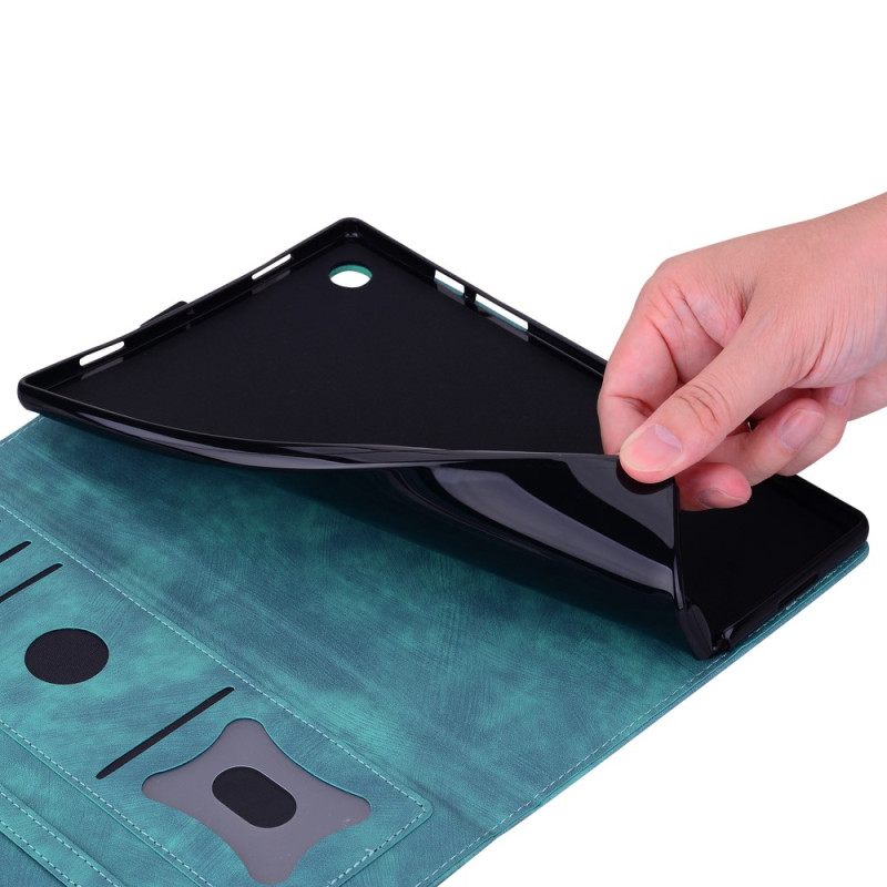 Kotelot Samsung Galaxy Tab S11 Ultra Mokkanahkaefekti Kissan Kohtaus