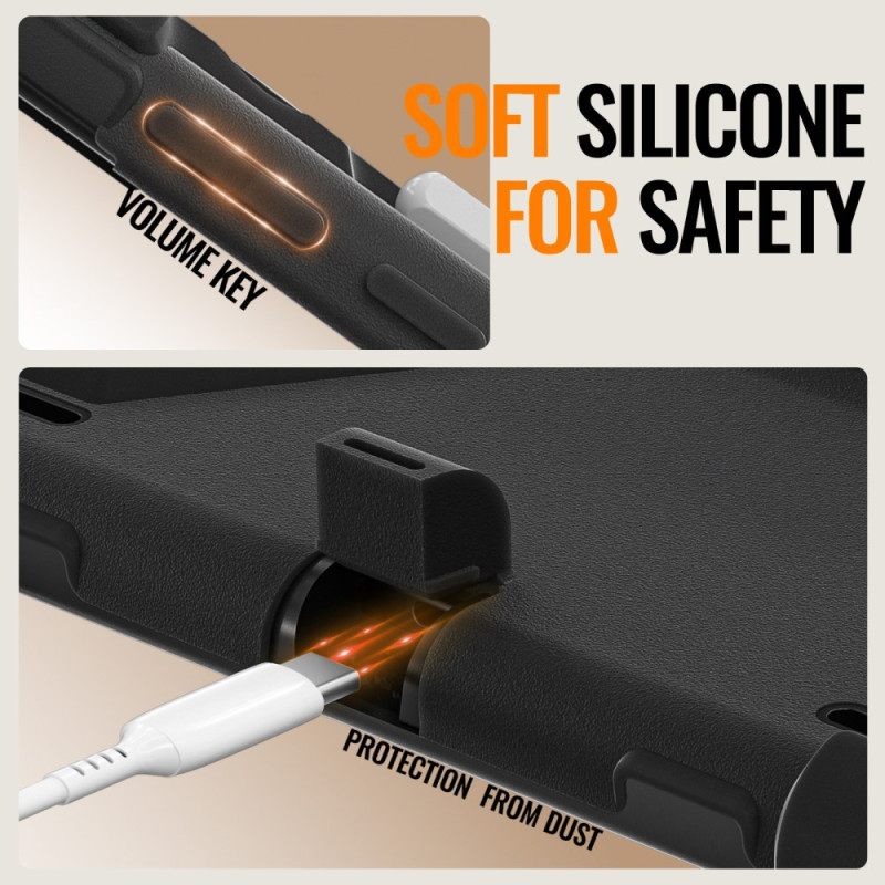 Kuori Samsung Galaxy Tab S11 Ultra Kolminkertainen Suoja Kääntyvällä Kahvalla