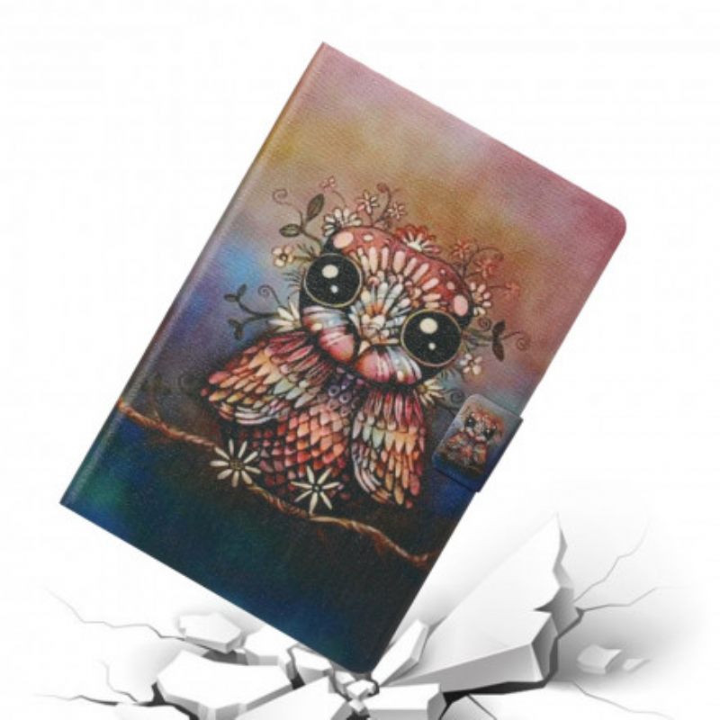 Flip Case Samsung Galaxy Tab A7 Taiteellinen Pöllö