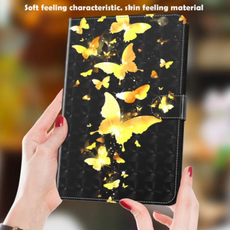 Nahkakotelo Samsung Galaxy Tab A7 Butterflies Spot Light