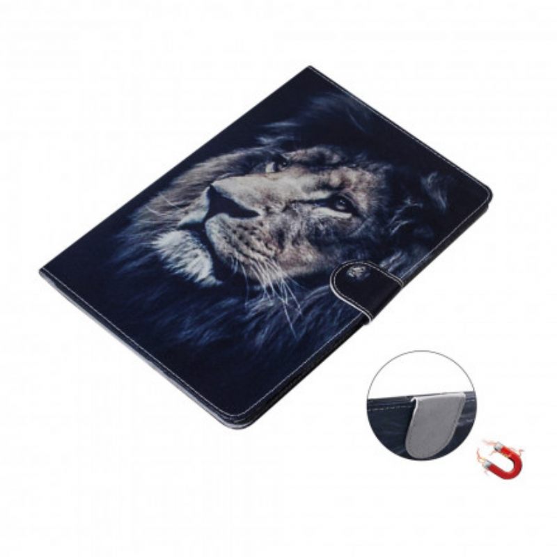 Nahkakotelo Samsung Galaxy Tab A7 Lion Head