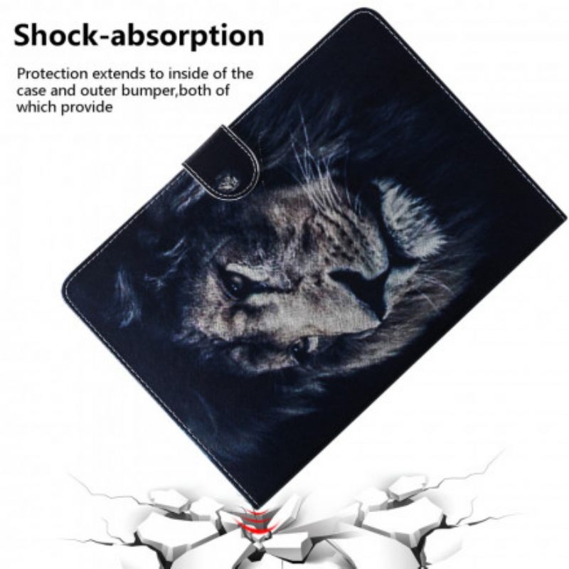 Nahkakotelo Samsung Galaxy Tab A7 Lion Head